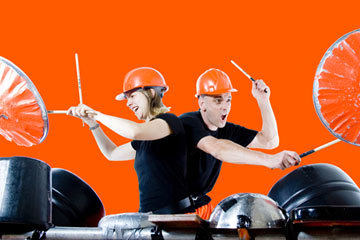 bang on junk percussion duo 5